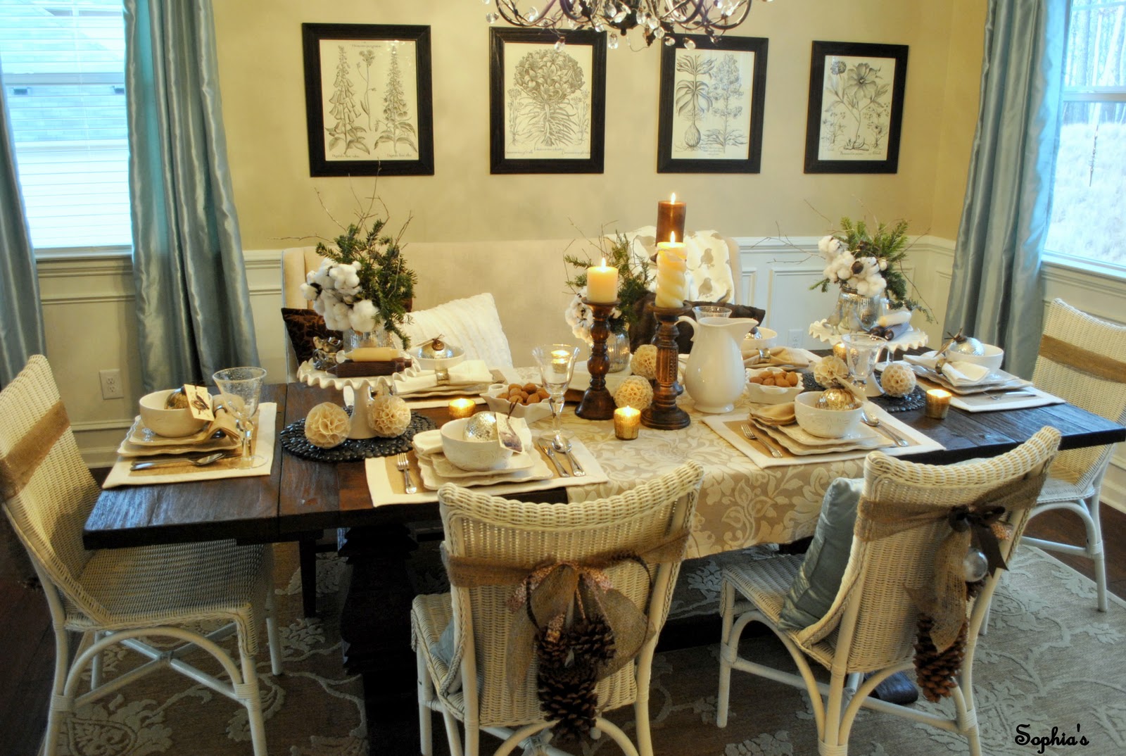 Sophia's NatureInspired Holiday Dining