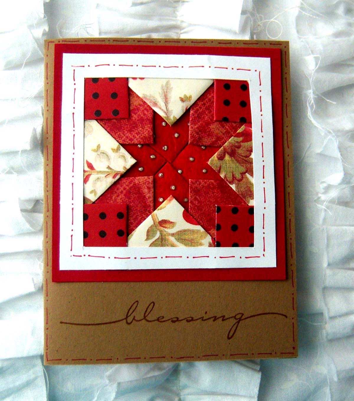 Shoregirl's Creations Layered Paper Quilt Cards