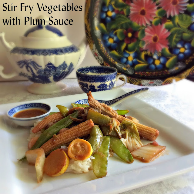 Cooking On A Budget Stir Fry Vegetables with Plum Sauce