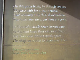 Emerson's Concord Hymn Dublin Veterans Park