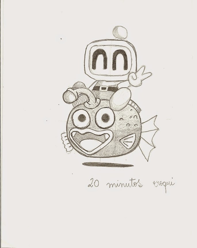 Desenho do Bomberman para colorir