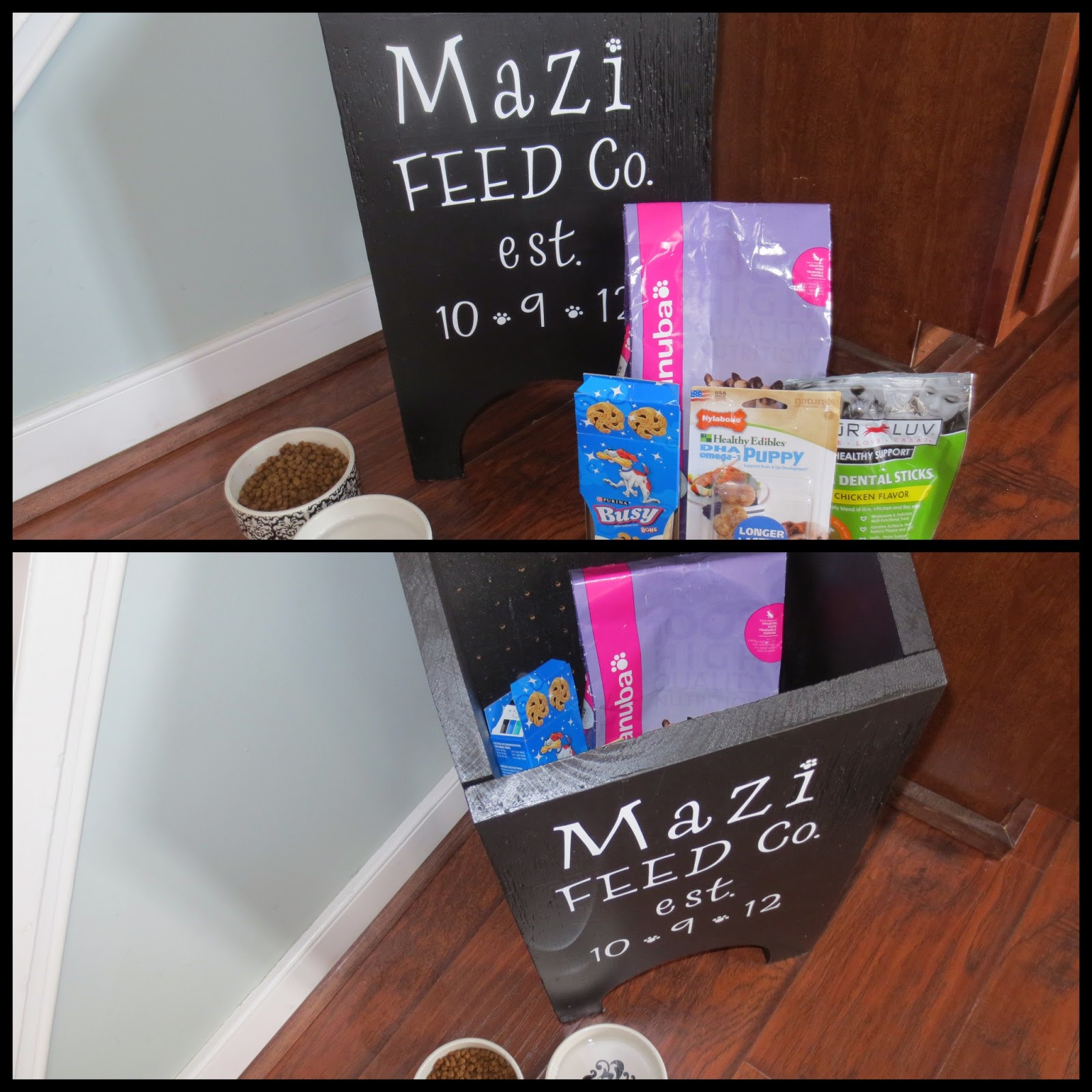 Down to Earth Style Personalized Pet Food Bin