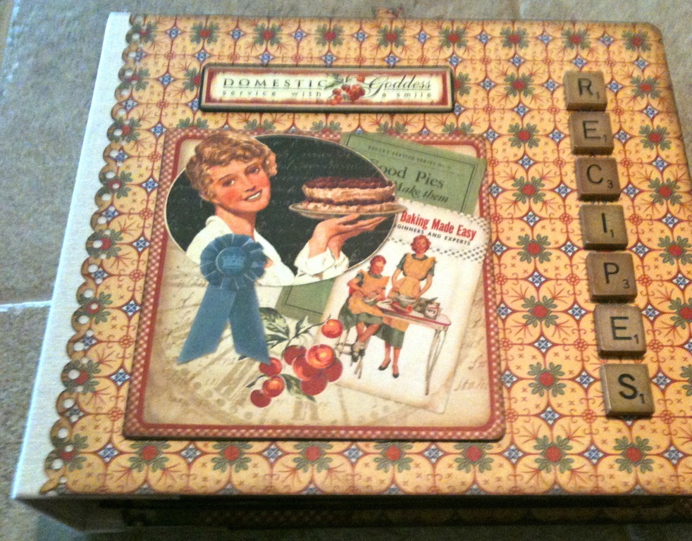 Mini Album Cookbook Mini Album Recipe Book Domestic Goddess Graphic 45
