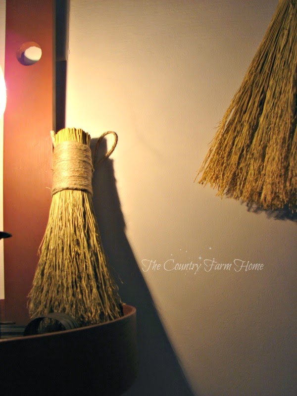 The Country Farm Home Decorating With Something Simple. . .Brooms