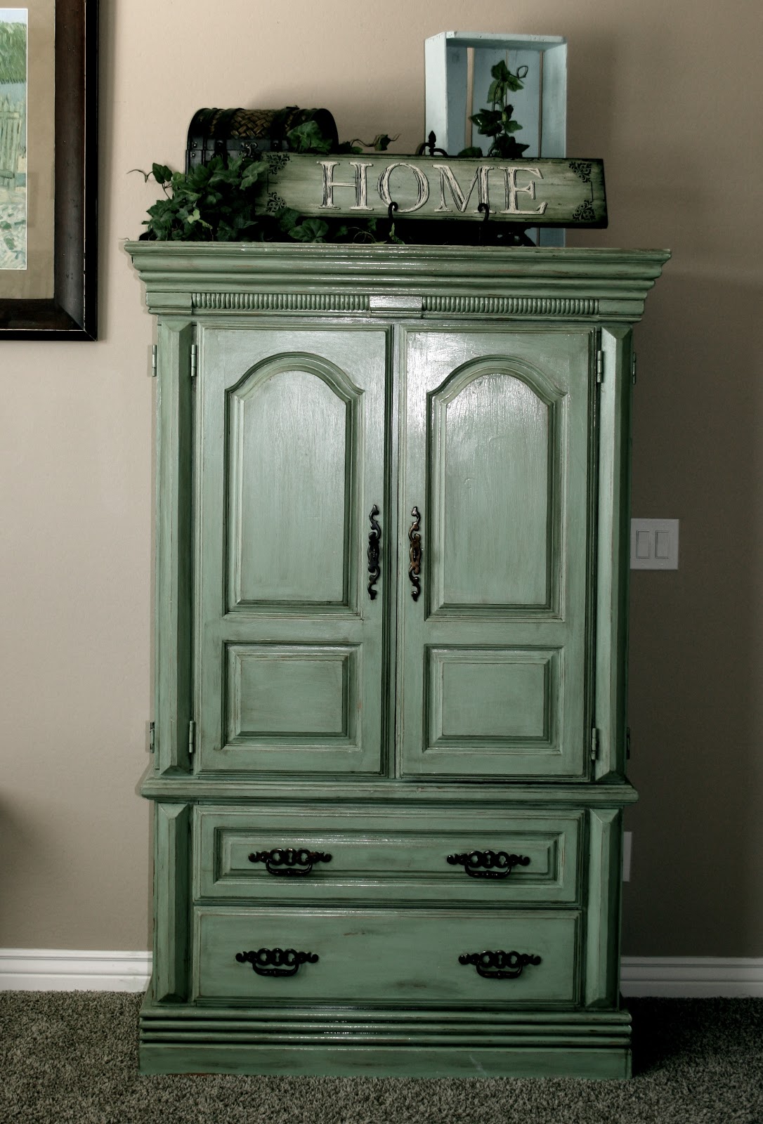 Little Bit of Paint Repurposed Armoire