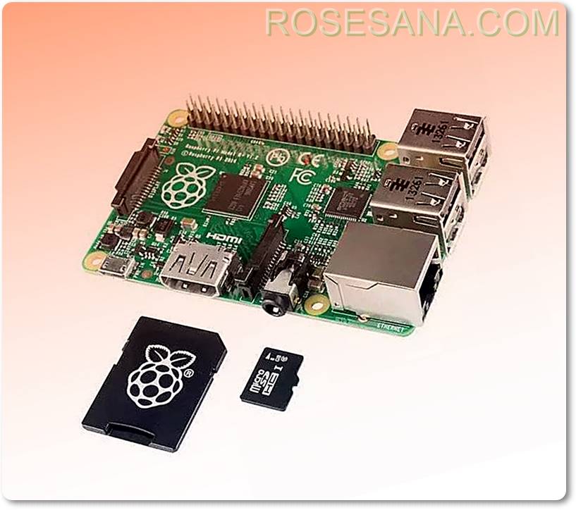 2R Hardware & Electronics Raspberry Pi Model B+ with 8GB Micro SD Card