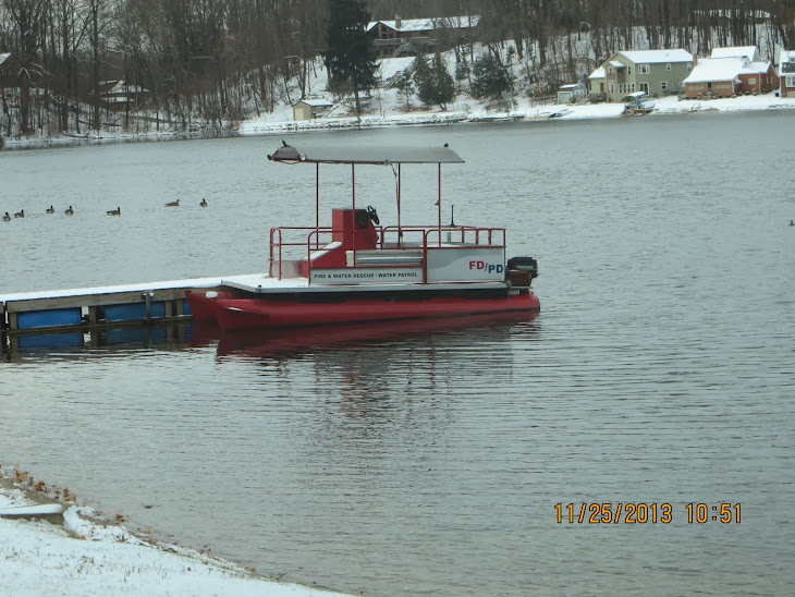 The Brady Lake Village rescue boat,after 3 years,has never been used for an emergency.