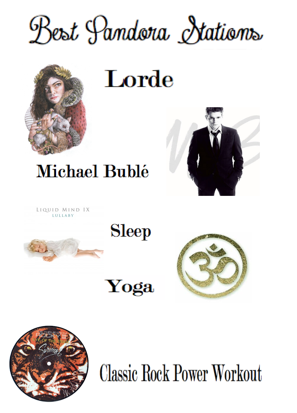 Best Pandora Stations Kira Tabor