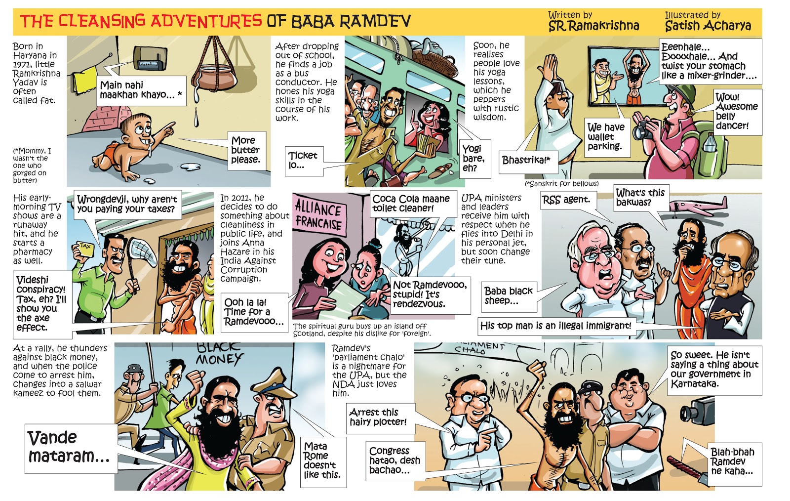 World of an Indian cartoonist!: Baba Ramdev comics!