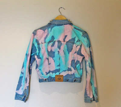 Dip dye denim jacket