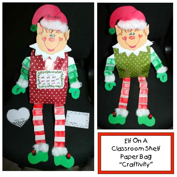 Lunch Bag Elf Classroom Freebies
