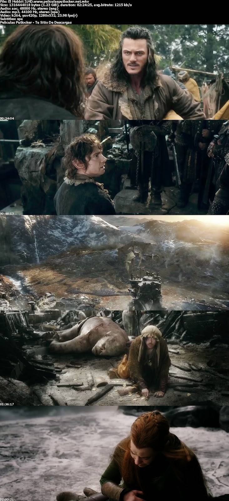 Ver El Hobbit La batalla de los Cinco Ejrcitos 2014