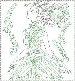 Nicole's Free Coloring Pages: Spring Princess * coloring page