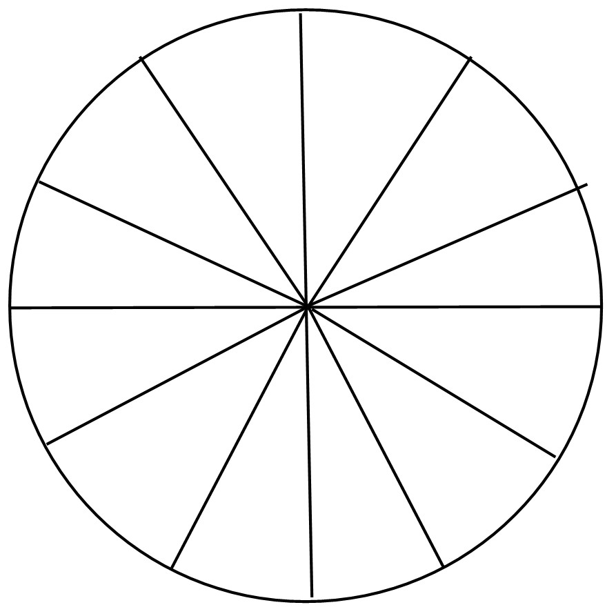 How To Cut A Pizza Into 10 Slices Sketch Coloring Page