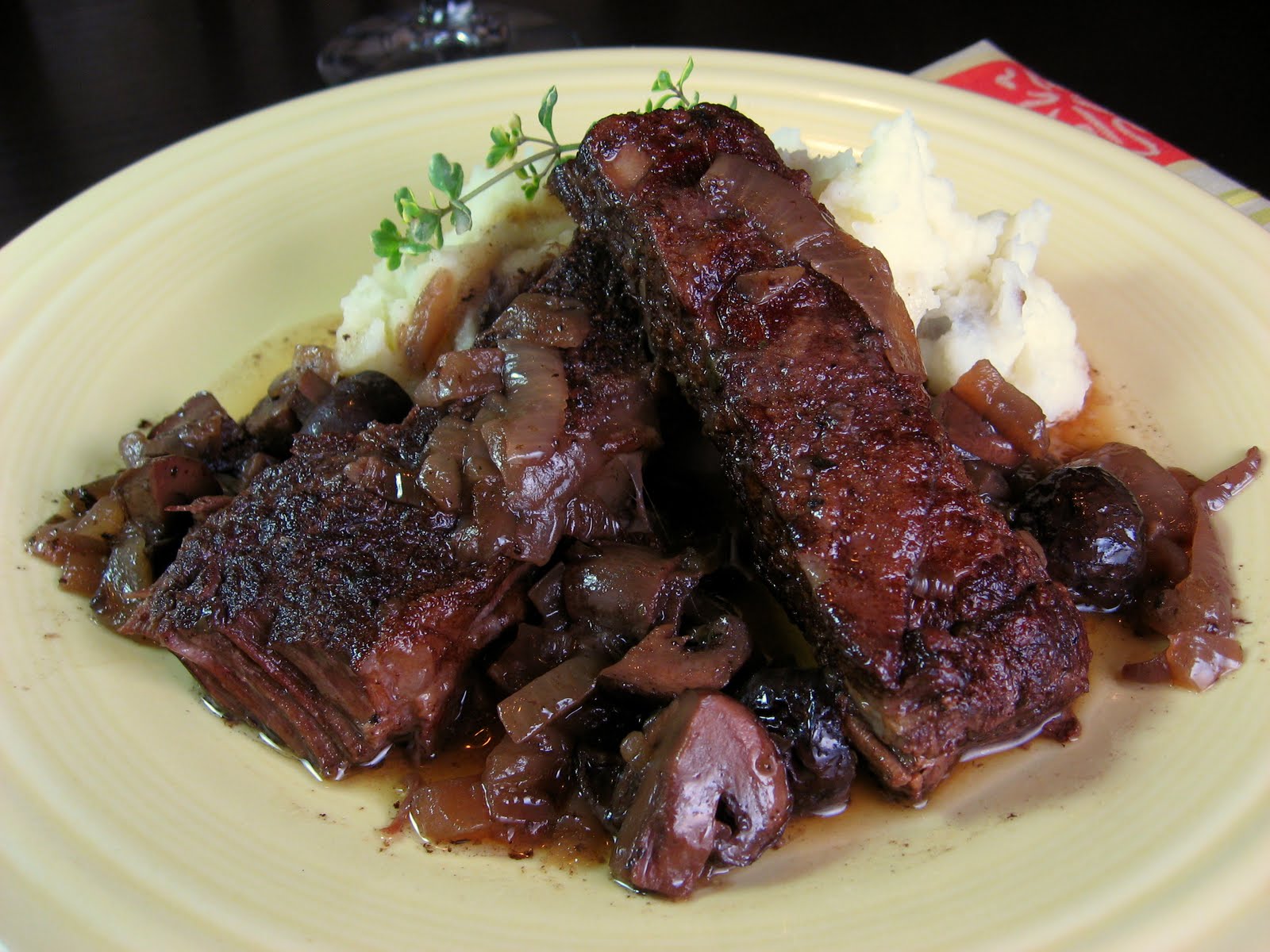 Robyn Cooks Italian Braised Short Ribs in Red Wine