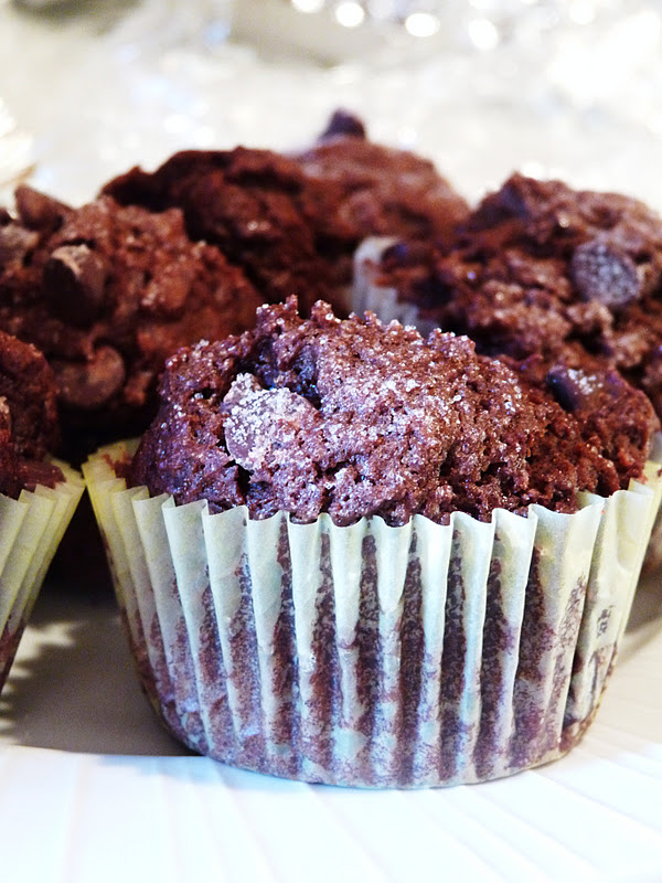Candace Creations Gluten Free Double Chocolate Chip Muffins