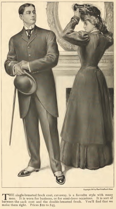 Edwardian Era Clothing: Edwardian Era Gentlemen's Clothing - 1905  Fall/Winter Hart Schaffner & Marx Catalog