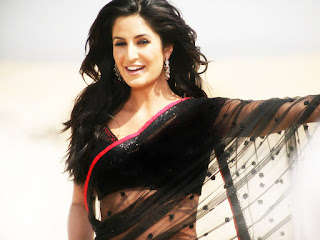 Katrina kaif in black sari