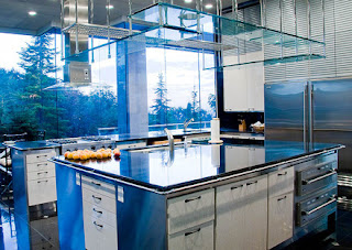 Modern Blue Kitchen Cabinets