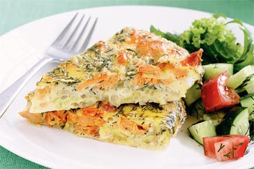 salmon frittata