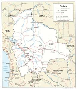 Mapa de Bolivia Mapa de Bolivia