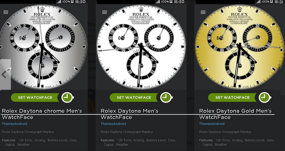 rolex watch face android