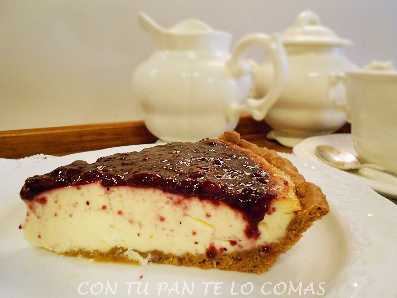 Tarta De Queso Con Arándanos