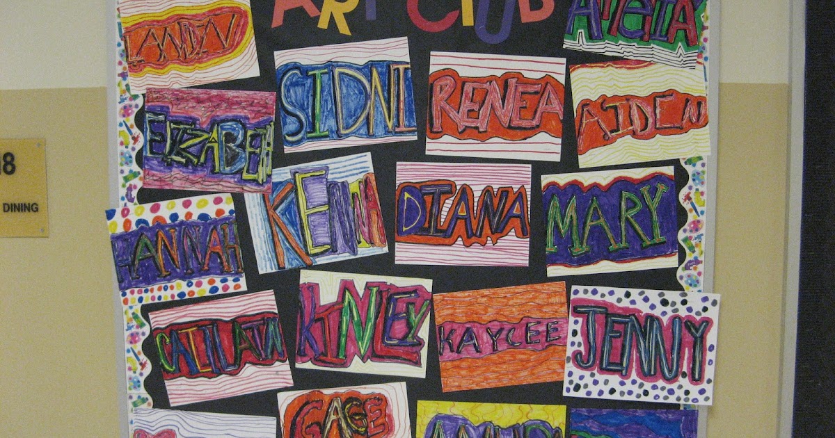 Mrs. Clause's Creative Classroom 20112012 Art Club Projects