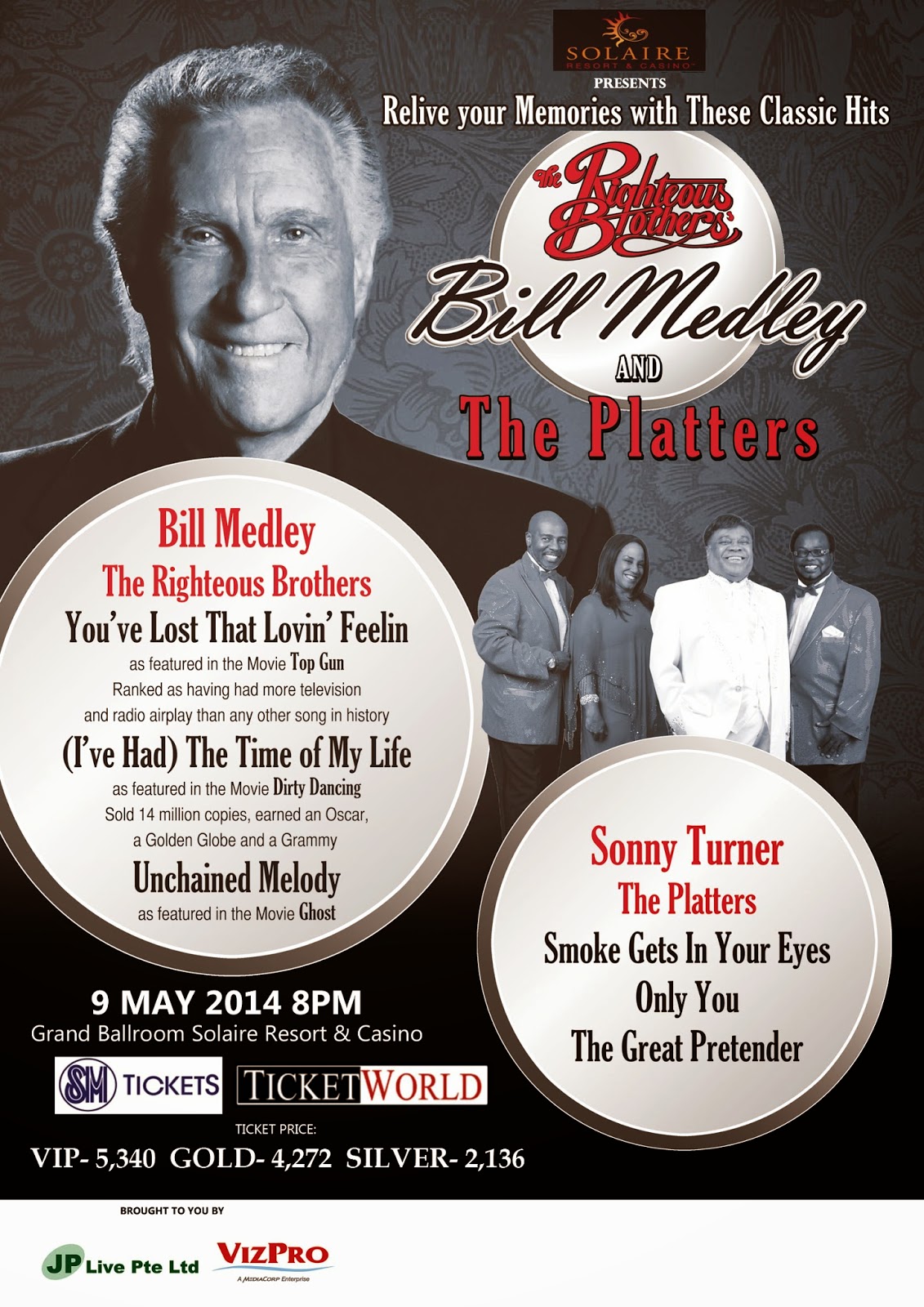 Bill Medley and The Platters Live in Manila MANILA CONCERT SCENE