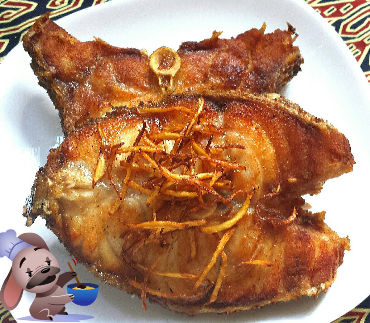 Deep fried Red snapper by Christine Tan