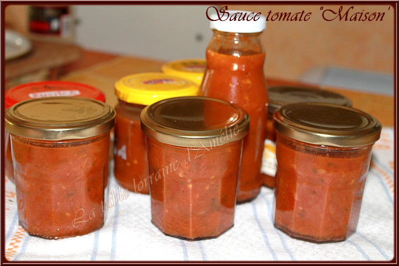 LA TABLE LORRAINE D'AMELIE SAUCE TOMATE EN CONSERVE