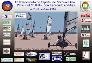 II Cto de ESpaña de Carrovelismo en  San Fernando, (Cádiz) 2014