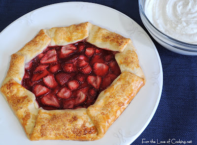 Strawberry Galette with Homemade Vanilla Bean Whipped Cream