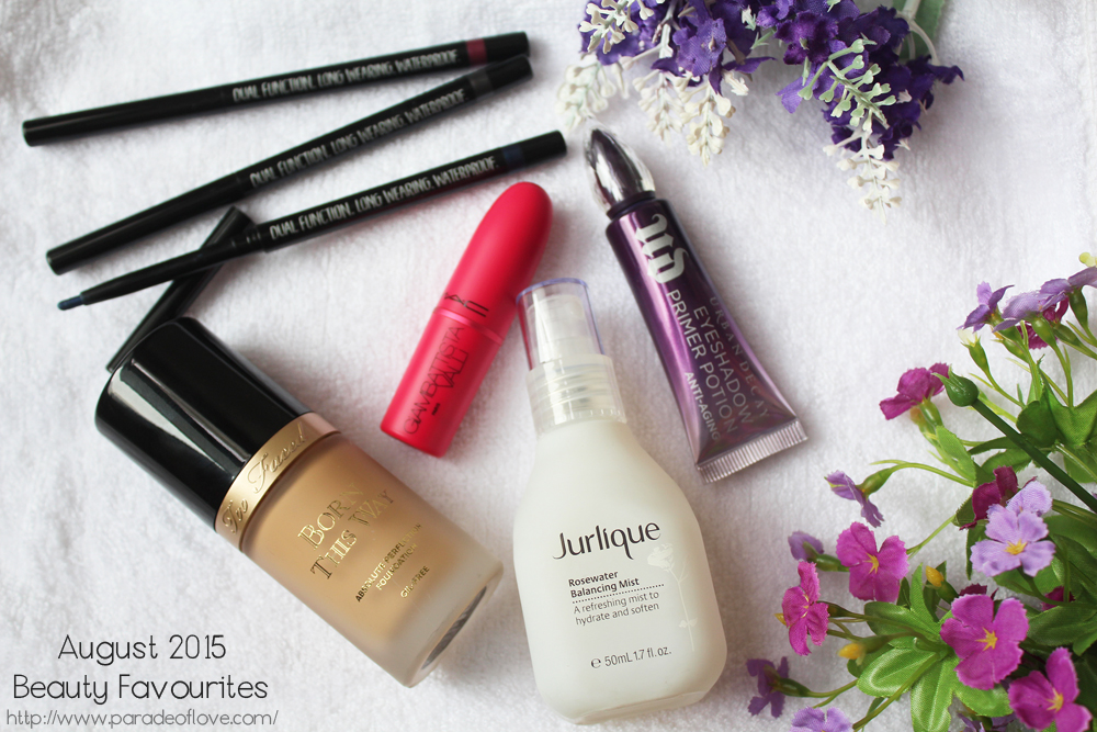 August 2015 Beauty Favourites