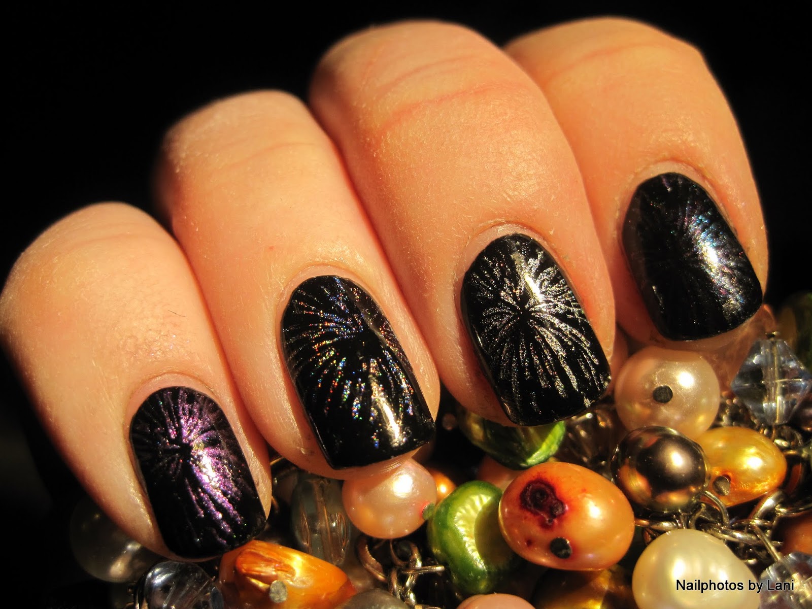 10. Midnight Sky Nail Art for New Year's Eve - wide 6