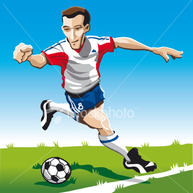 Cartoon English Football