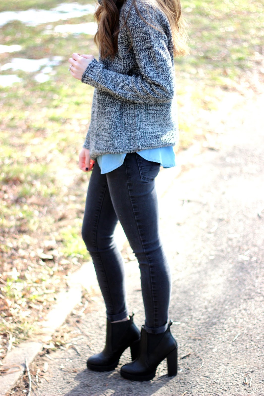 how to style chunky booties