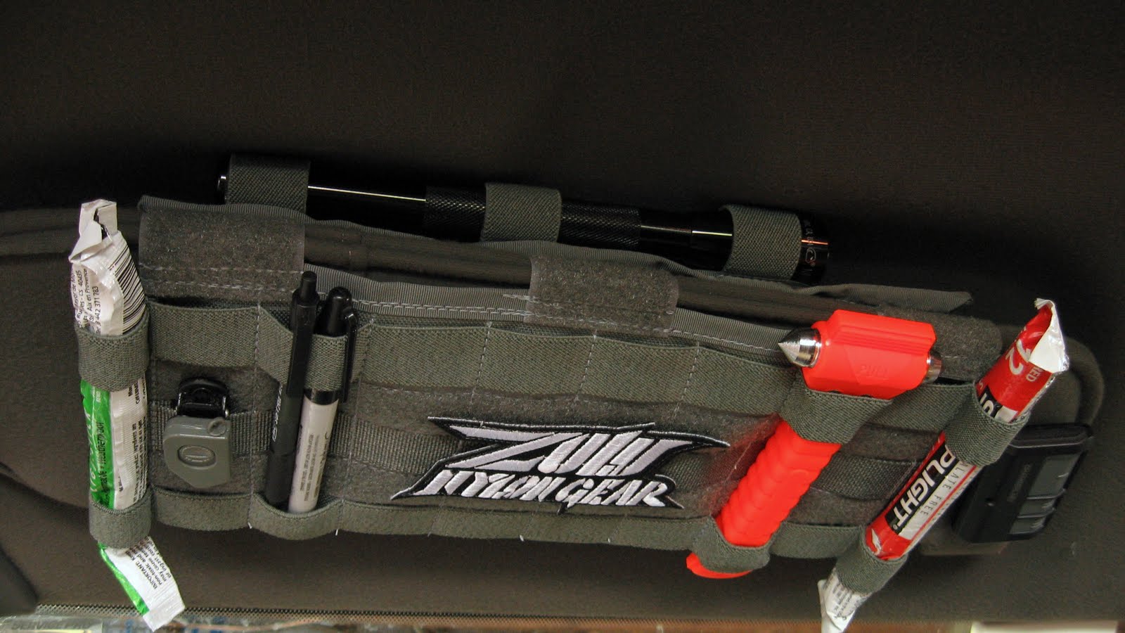 ZULU NYLON GEAR MOLLE Visor Panel Vehicle Sun Visor Organizer