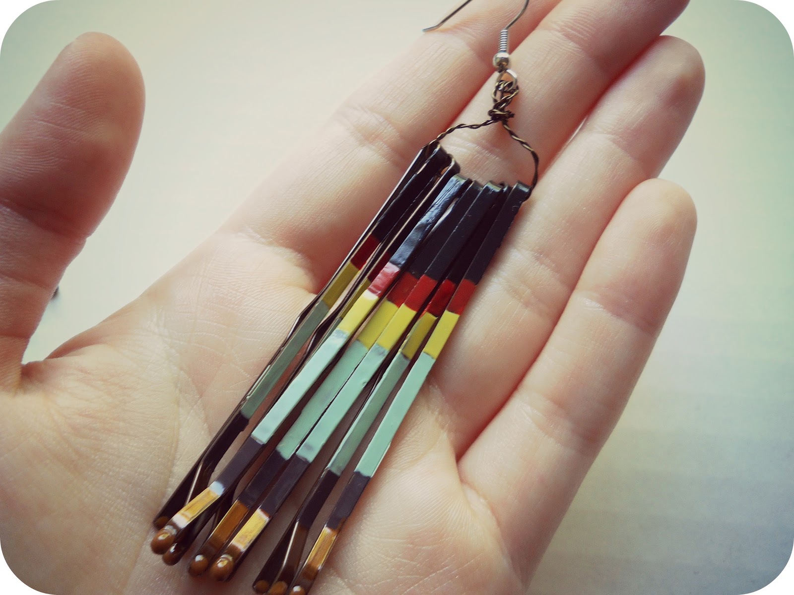 the Metric Child DIY// bobby pin earrings