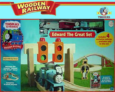 Island of Sodor toy model Spencer and Edward the tank engine Thomas wooden railway train layout set
