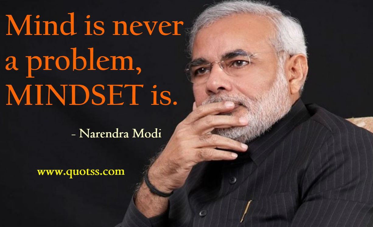 Image Quote on Quotss -  Mind is never a problem, Mindset is.  by