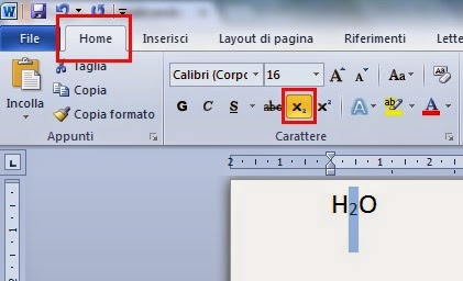 Automaticando Come Scrivere Potenze E Formule Chimiche In Word