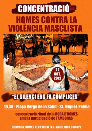 Concentraci&oacute; d'Homes en contra de la Viol&egrave;ncia Masclista (22-10-12)