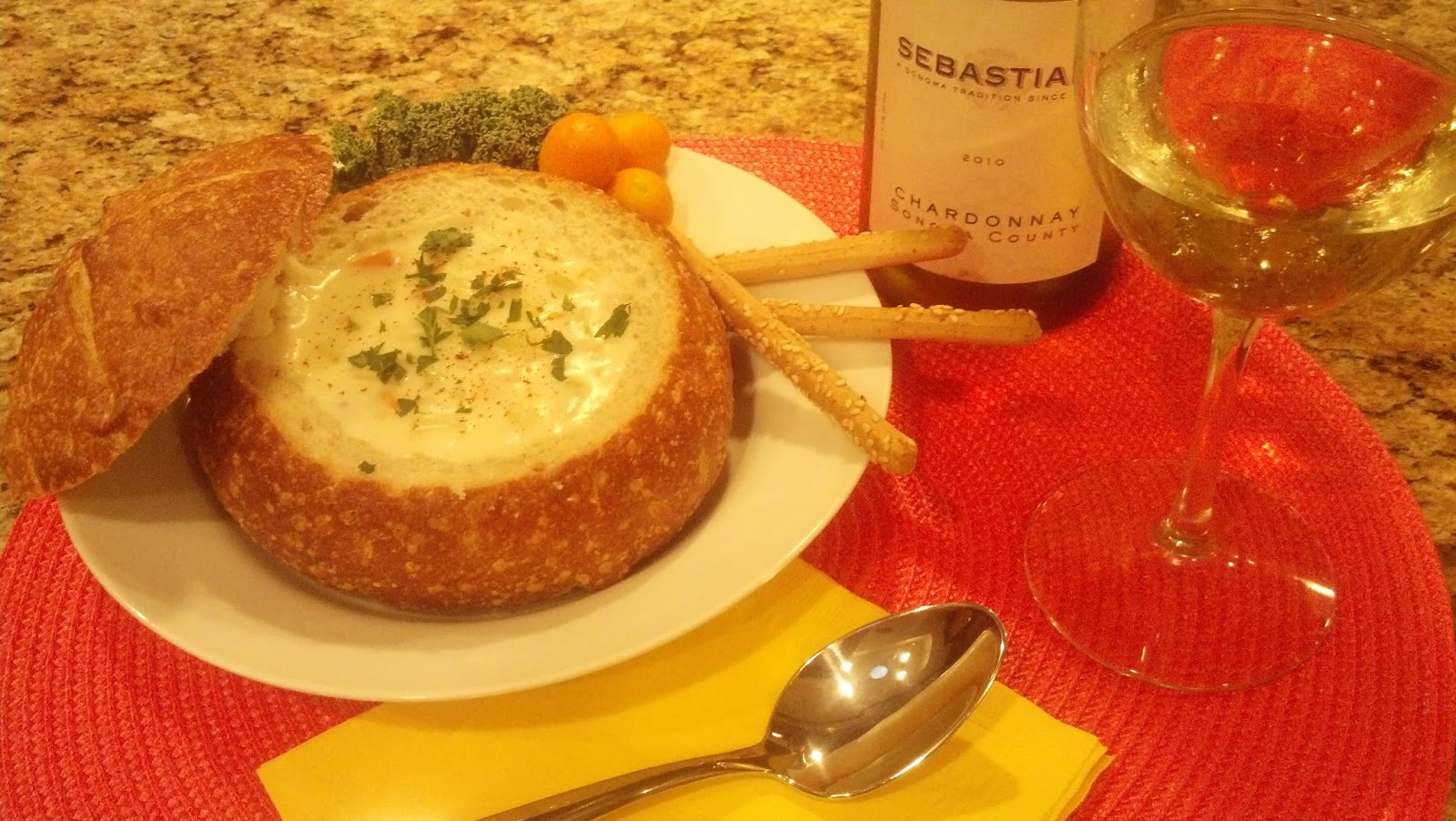 Monterey Clam Chowder Sourdough Bread Bowl Recipe My Sweet California