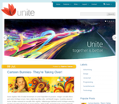 Unite Blogger Template