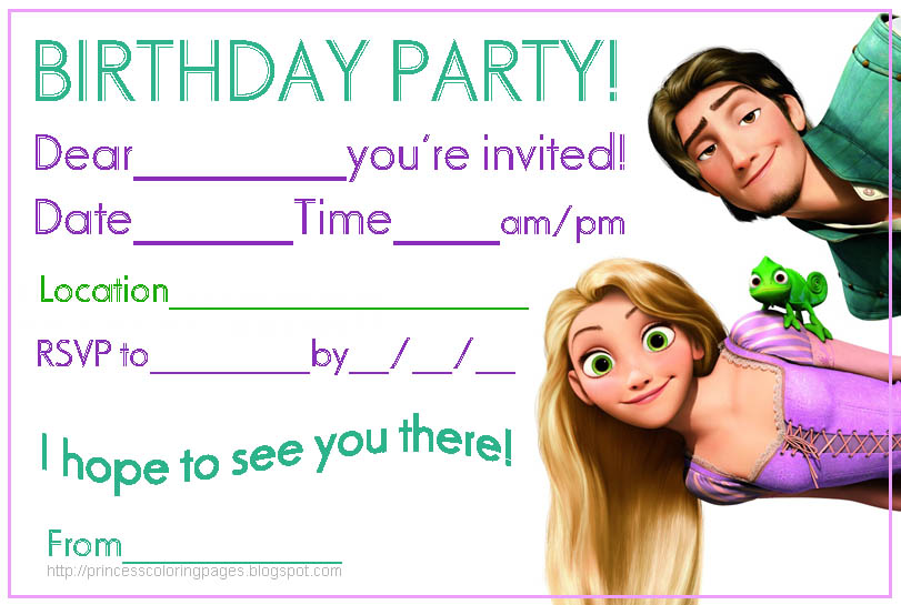 disney coloring pages disney birthday invitations free