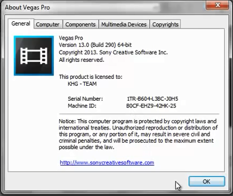 Sony Vegas Pro 13 Serial Number Sony Vegas Pro 13 Serial Number Free Download