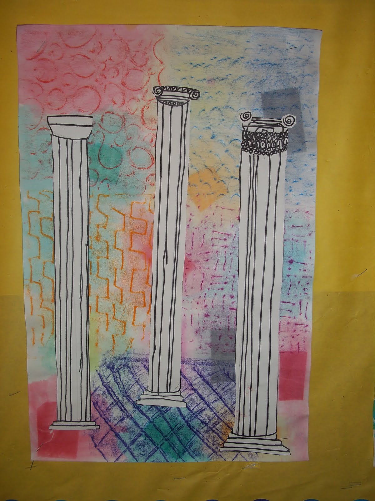 Happily Ever After...An Art Teacher's Fairy Teal Greek Columns