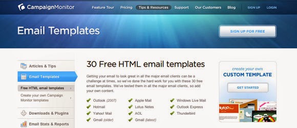 sample html email templates free themes seo