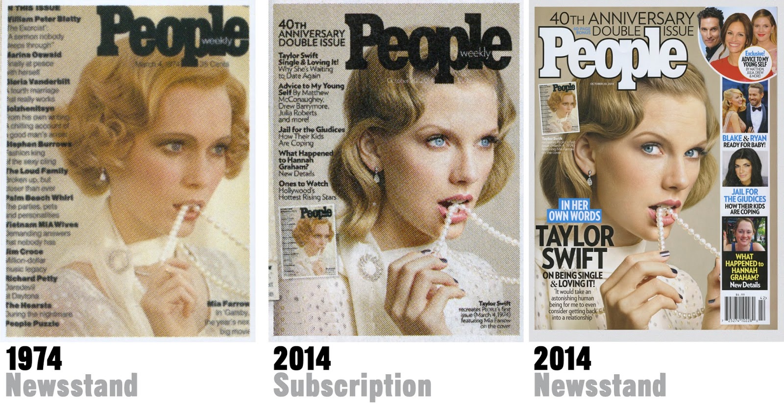David Steinlicht: People magazine cover design 1974 and 2014